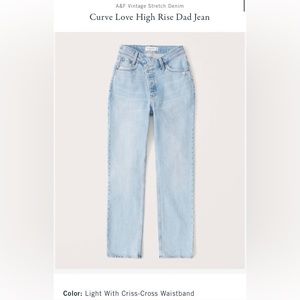 Abercrombie & Fitch Curve Love High Rise Dad Jean